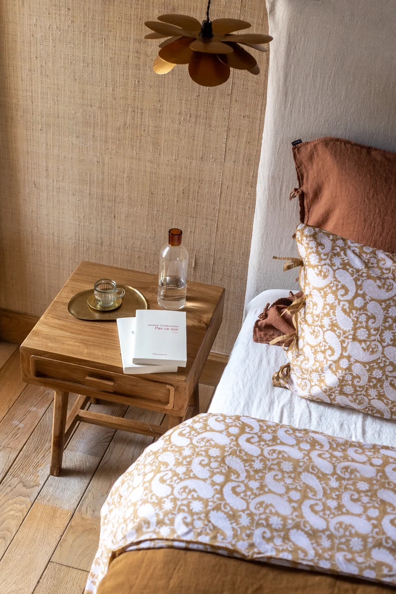 Table de chevet Elior naturel