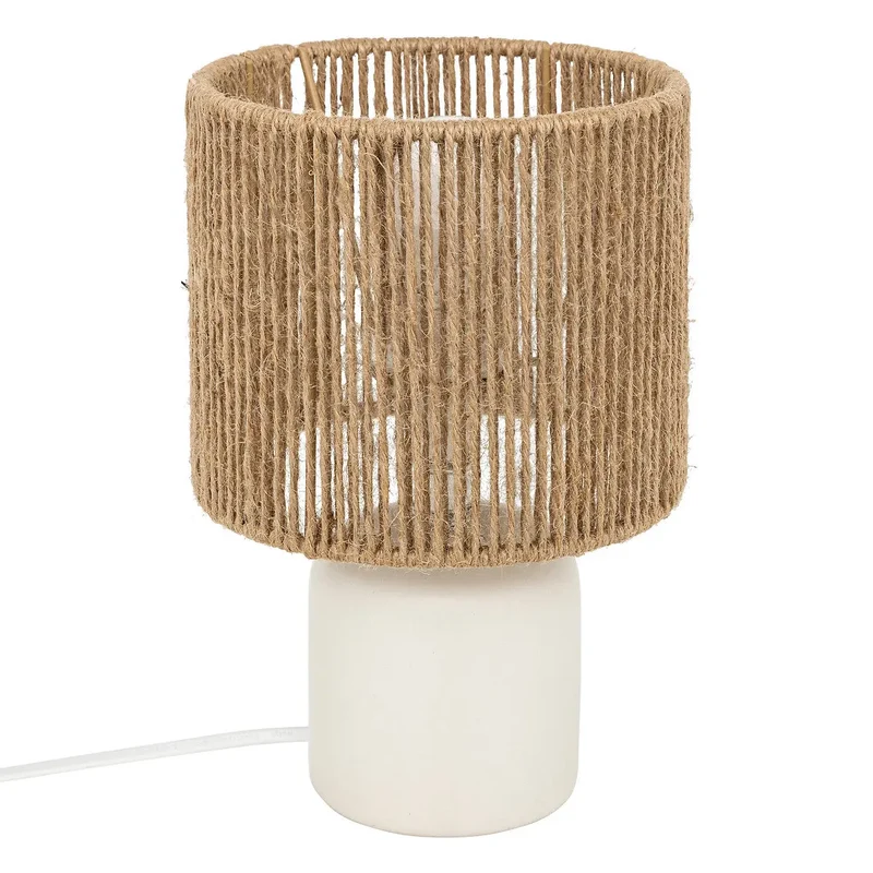 Lampe à poser Koby Blanc, H.24 cm
