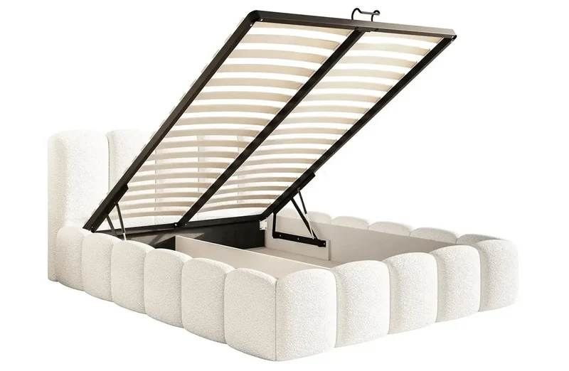 Lit Coffre avec Tête de Lit NUBIA - 140 à 180 cm