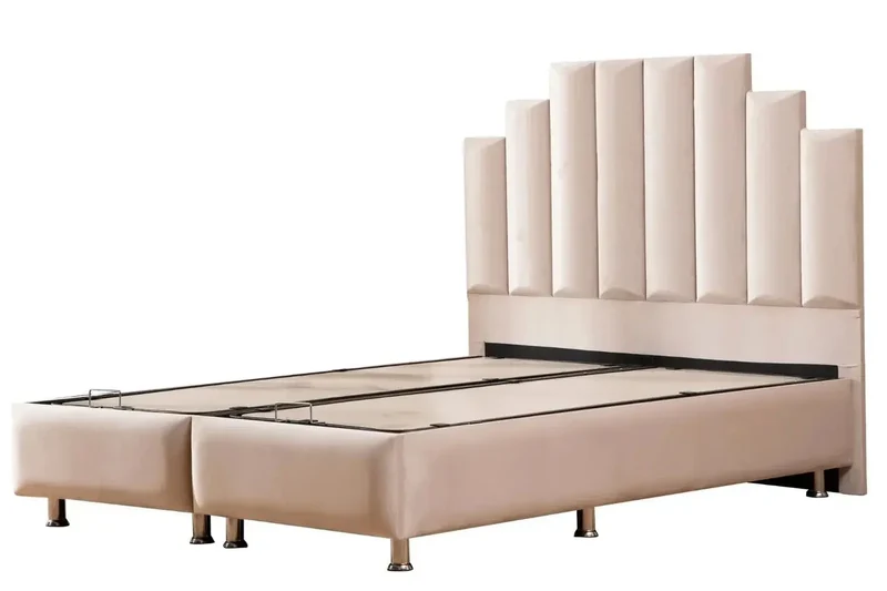 Pyra - Lit avec tête de lit et coffre de rangement - 140 à 180 cm