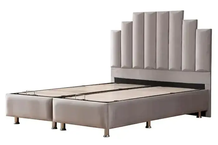 Pyra - Lit avec tête de lit et coffre de rangement - 140 à 180 cm