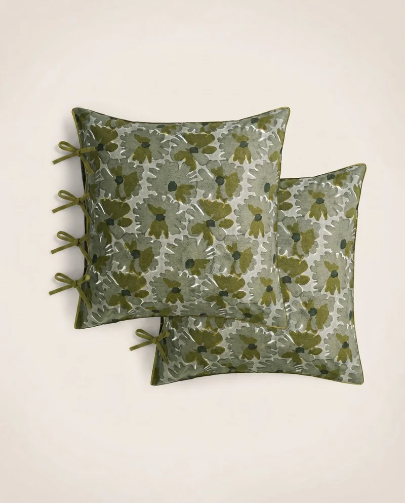 Set de 2 taies d'oreiller Peonia
