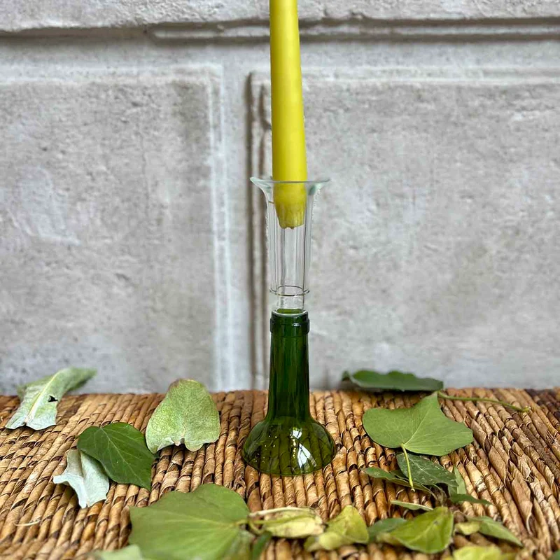 BOUGEOIR - BLANC / VERT