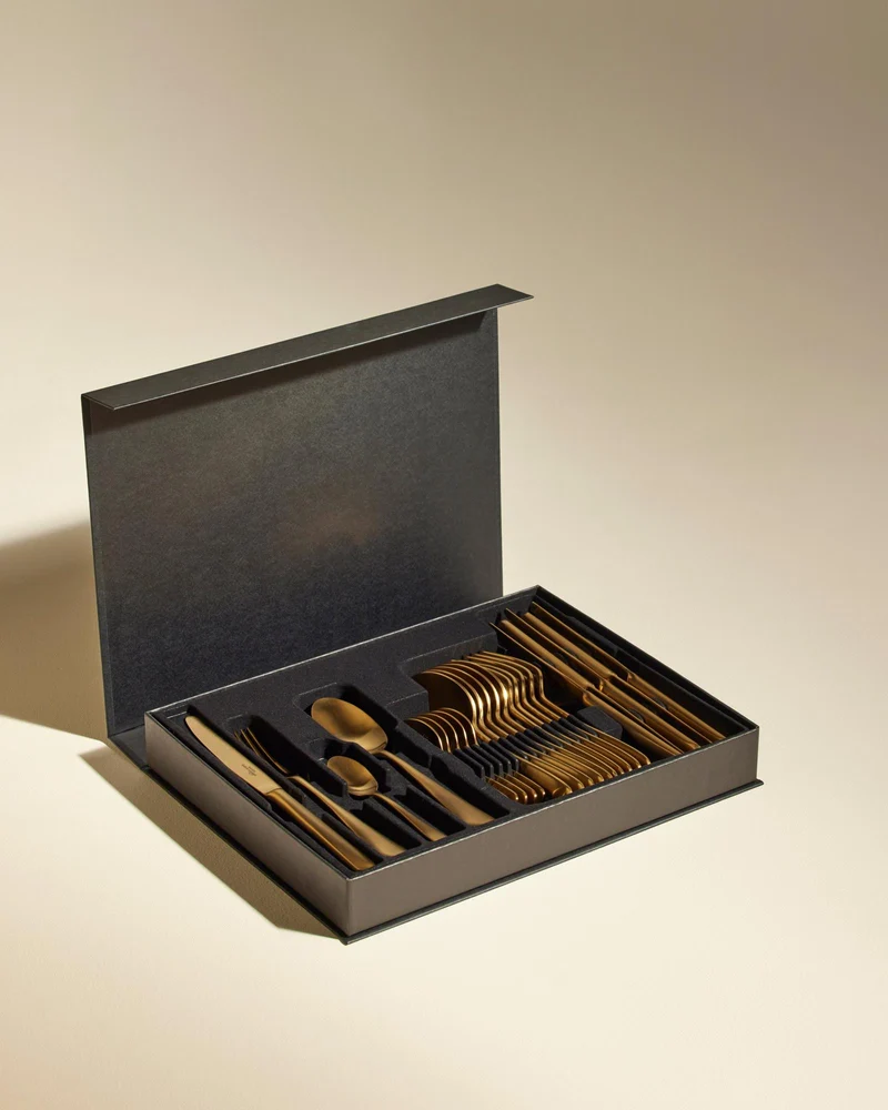 Coffret de COUVERT DORE