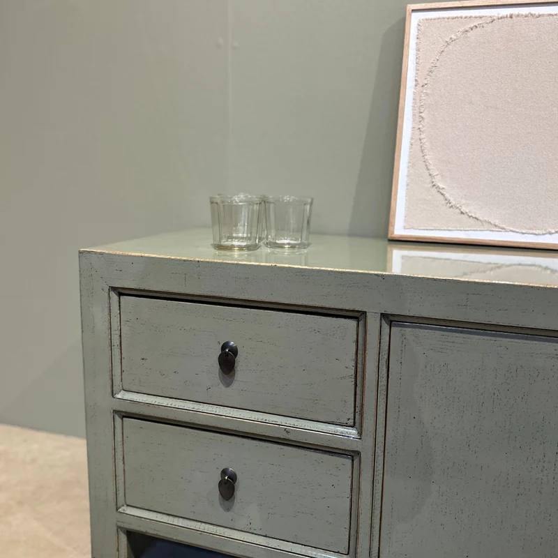 Commode Basse 2P 4T Gris