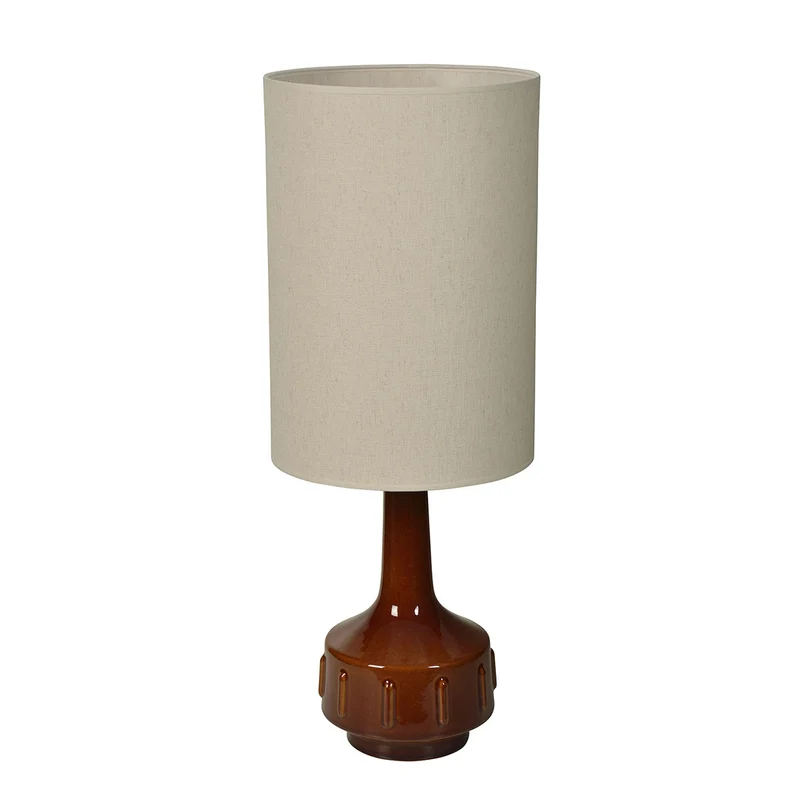 LAMPE À POSER JIMMY - BRUN