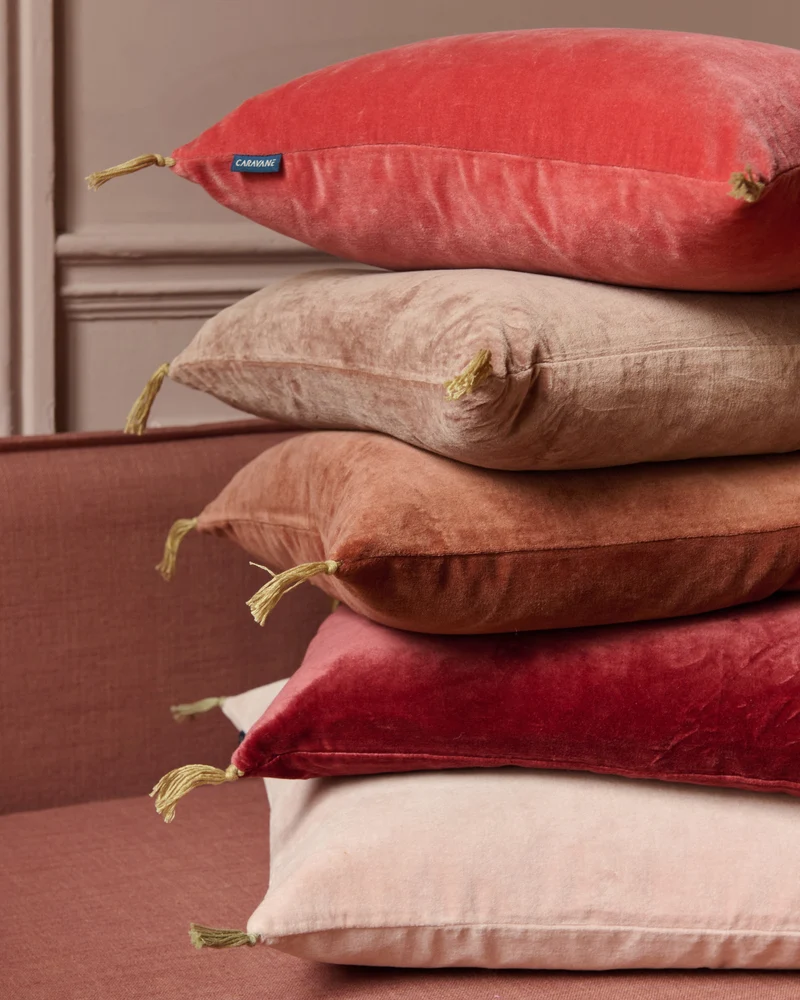 Housse de coussin Velours lavé