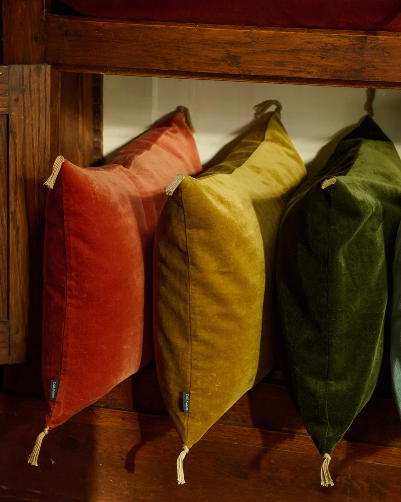 Housse de coussin Velours lavé