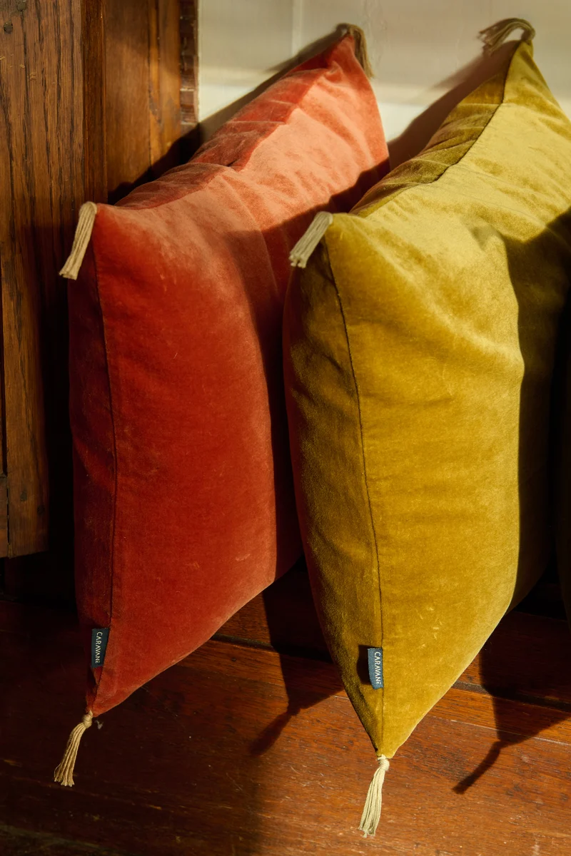 Housse de coussin Velours lavé