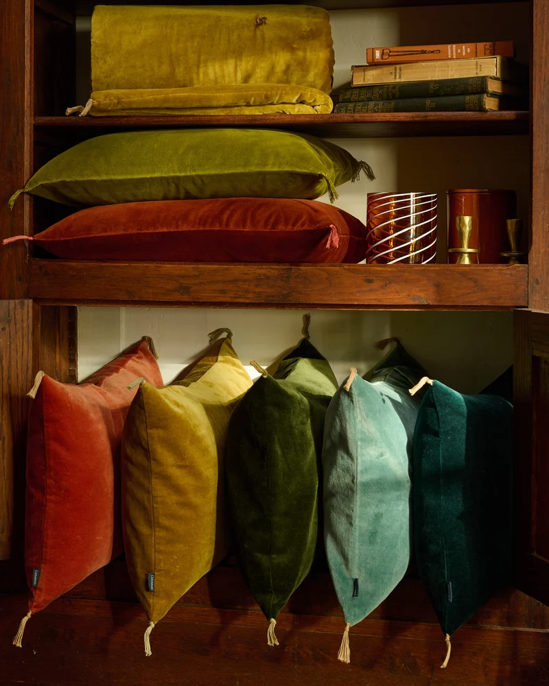 Housse de coussin Velours lavé