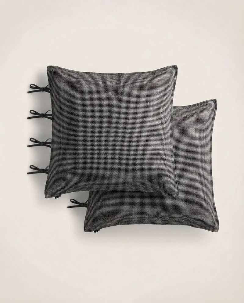 Set de 2 taies d'oreiller Fil à fil