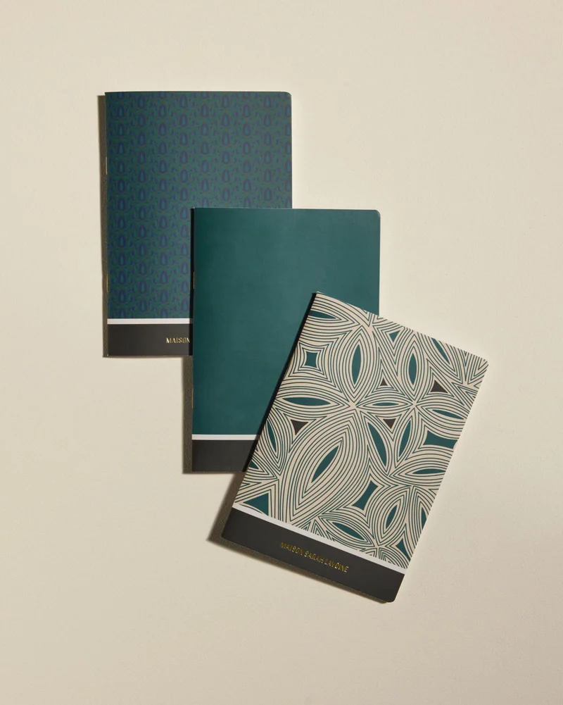 Lot de 3 carnets MEMENTO