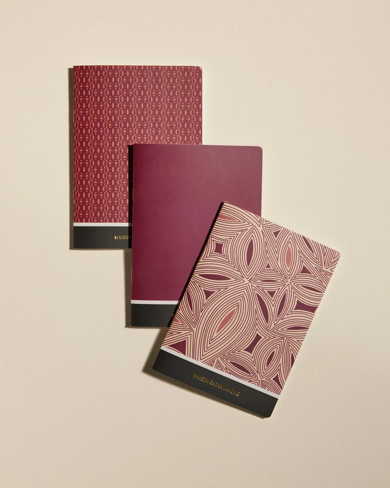 Lot de 3 carnets MEMENTO