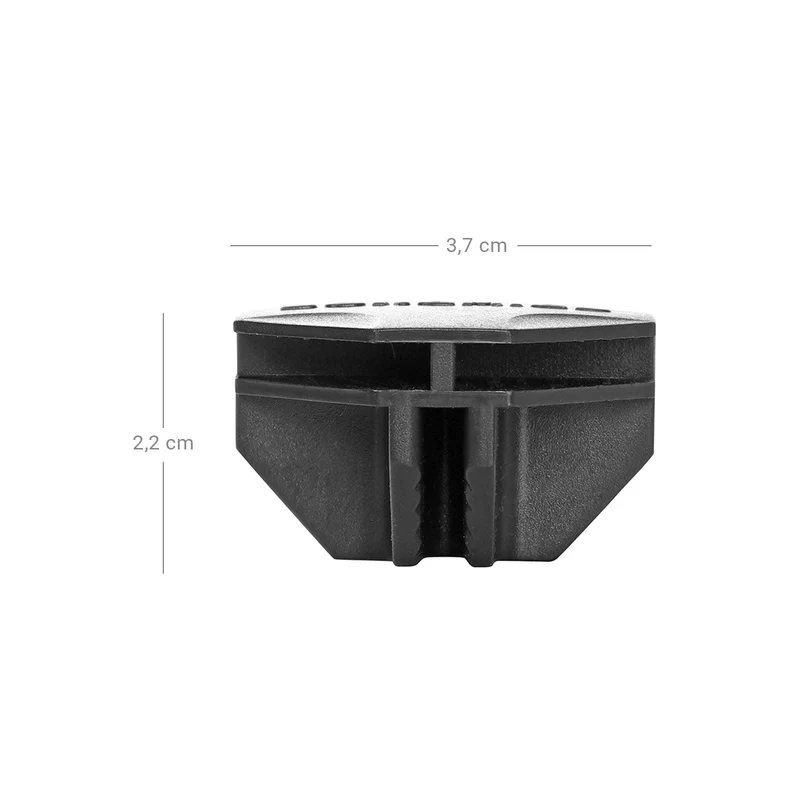 20 x pièce de fixation raccord pour armoire en plastique noir alpc0b-20 12_0003629