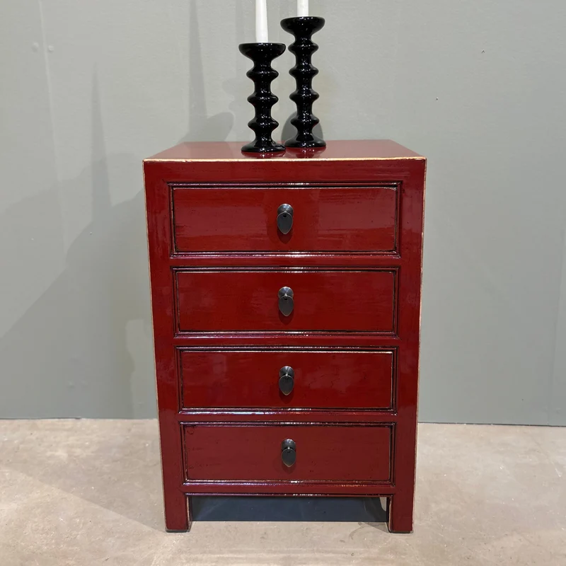Commode 4T rouge