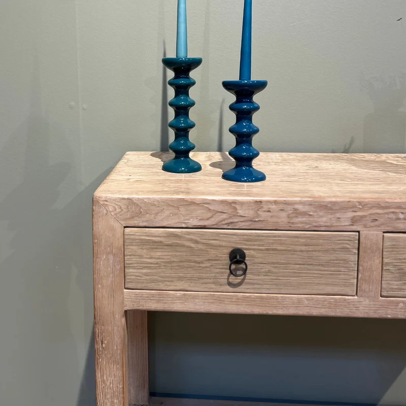 Console avec étagère 2T Naturel
