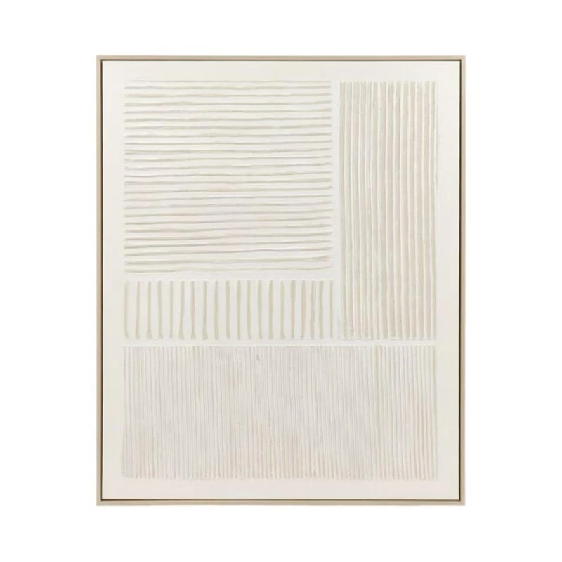 Toile avec cadre BLANCHE