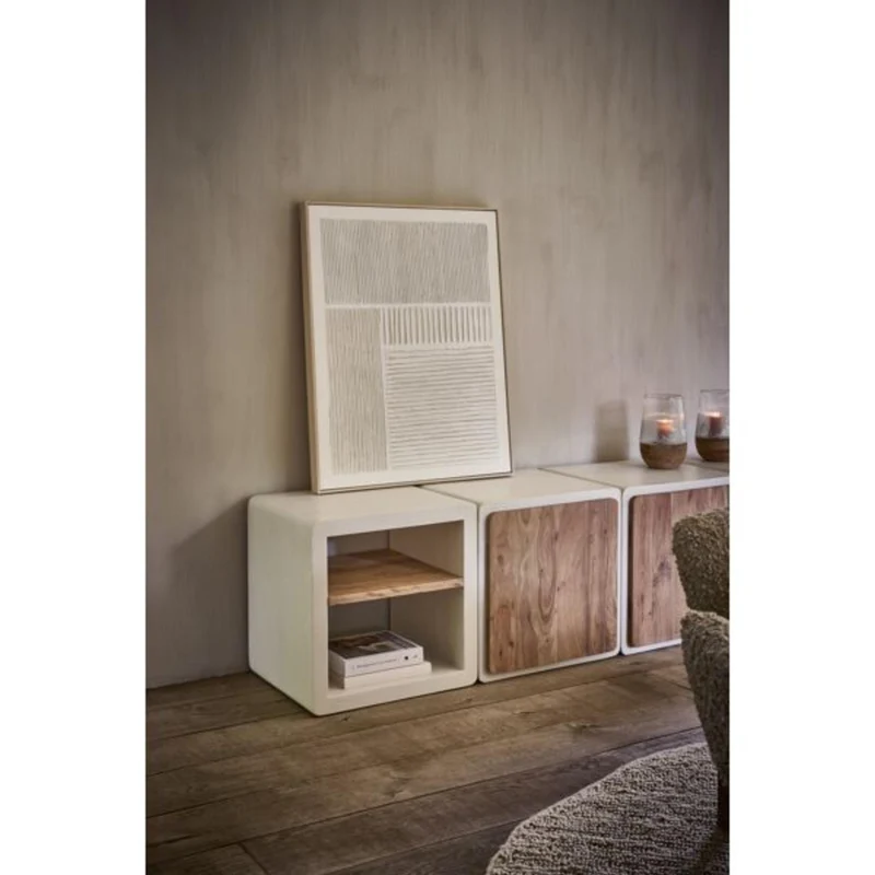 Toile avec cadre BLANCHE