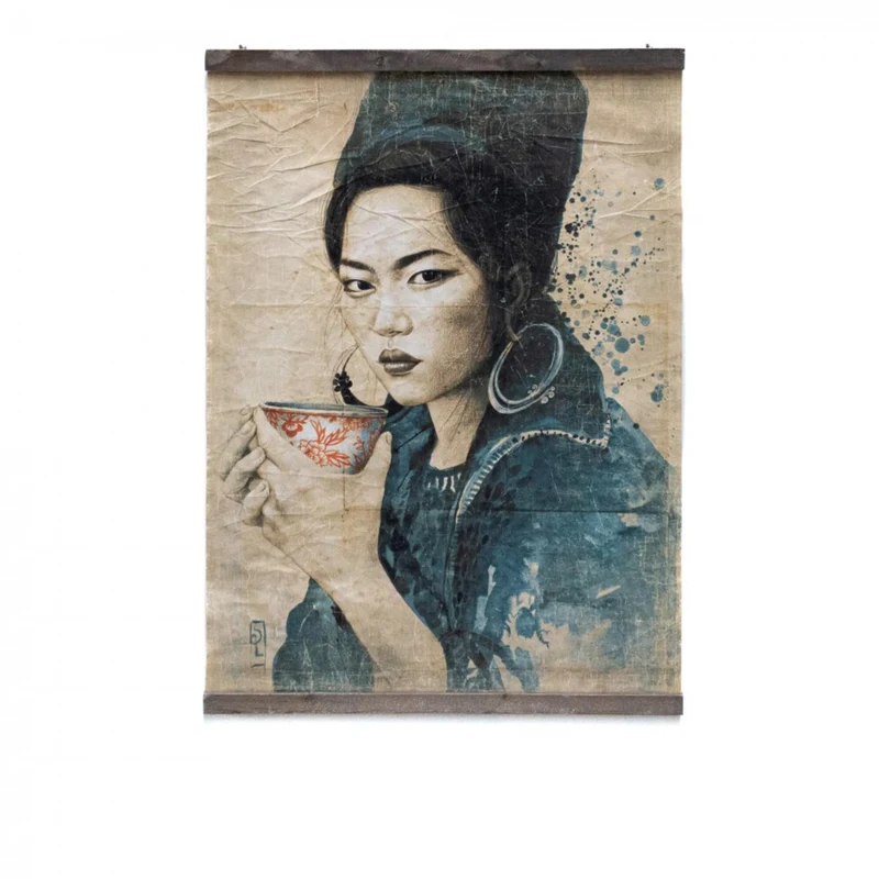 Affiche Pause Thé Hmong de Stéphanie Ledoux