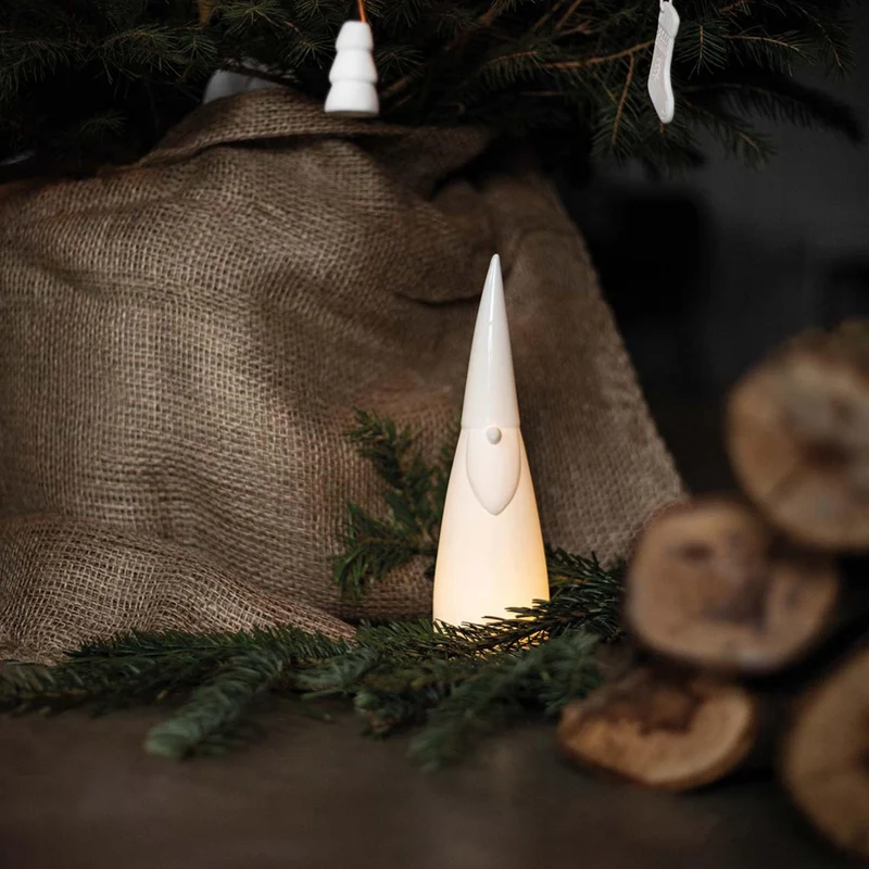 Figurine LED Père Noël Histoires de porcelaine