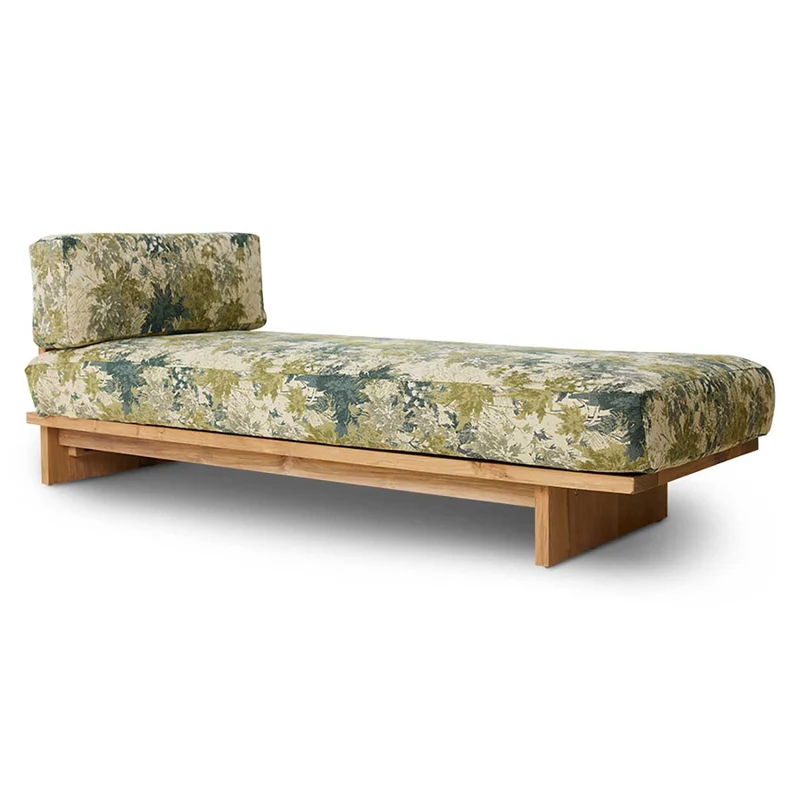 MERIDIENNE D'EXTÉRIEUR TISSU FLEURI