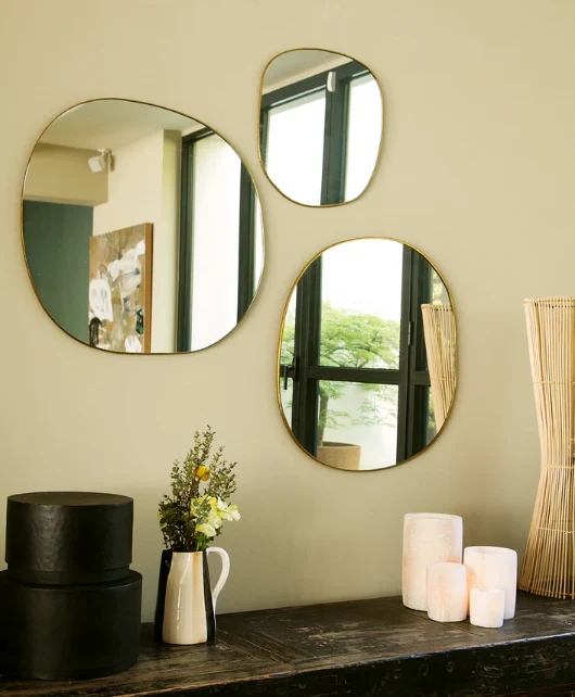 Miroir en Laiton Ame