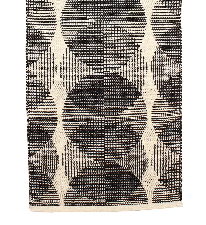 Tapis Taoma Charcoal Neige 80x 205 cm
