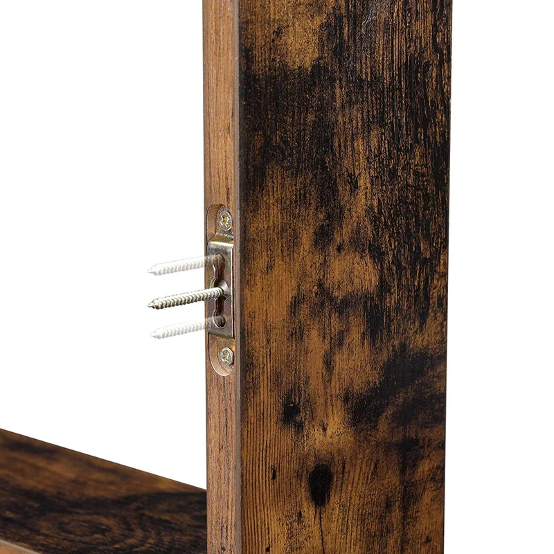 étagères murales lot de 3 étagères suspendues tablettes flottantes longueur 34/39/44 cm pour salon chambre bureau marron rustique lws094x01 12_0003234