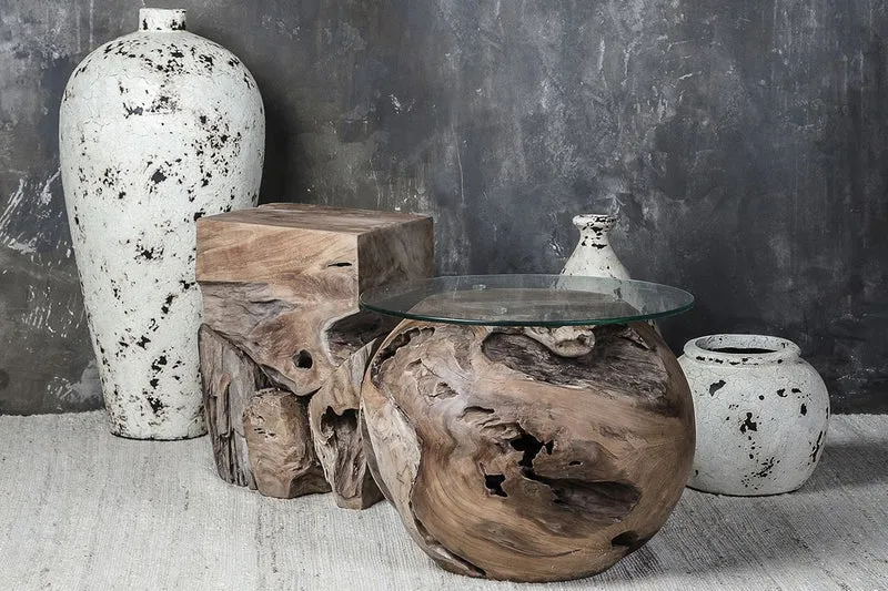 Cube en Bois Rustic