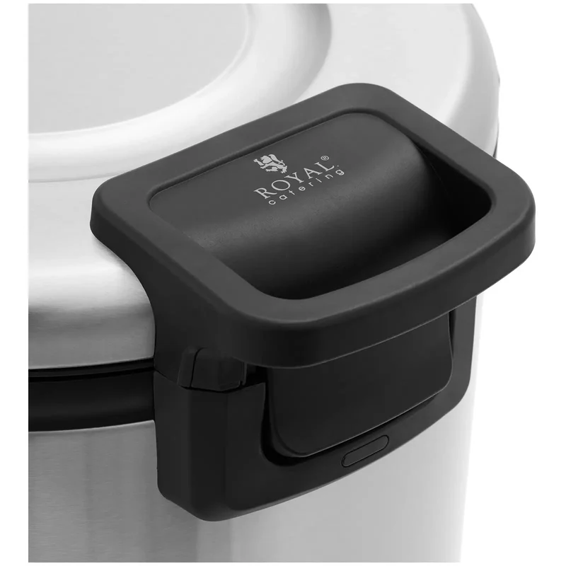 Chauffe riz maintien au chaud 26 l acier inoxydable aluminium pp téflon argenté 14_0008661