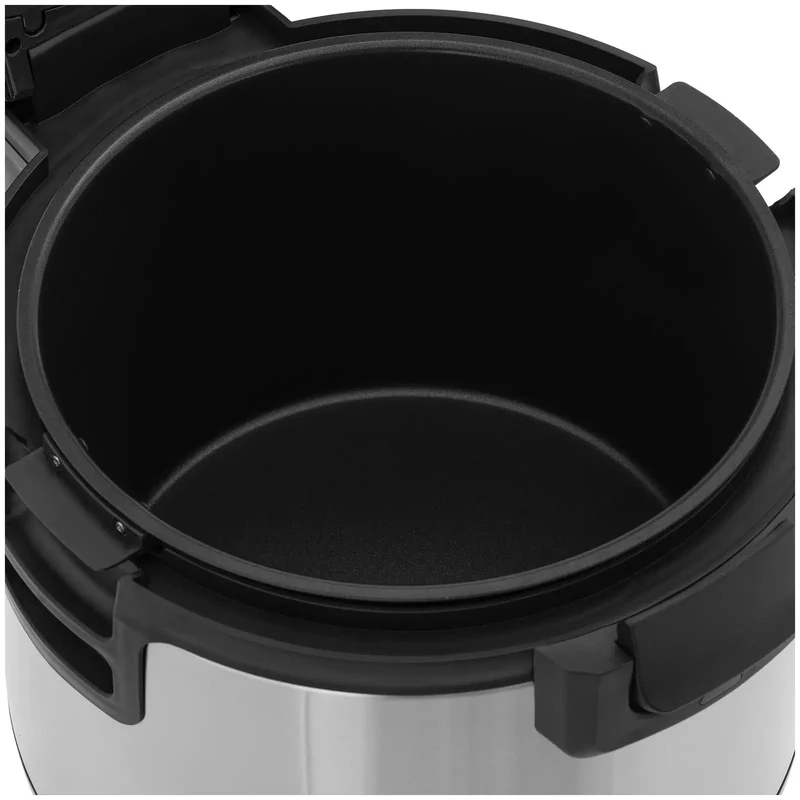 Chauffe riz maintien au chaud 26 l acier inoxydable aluminium pp téflon argenté 14_0008661