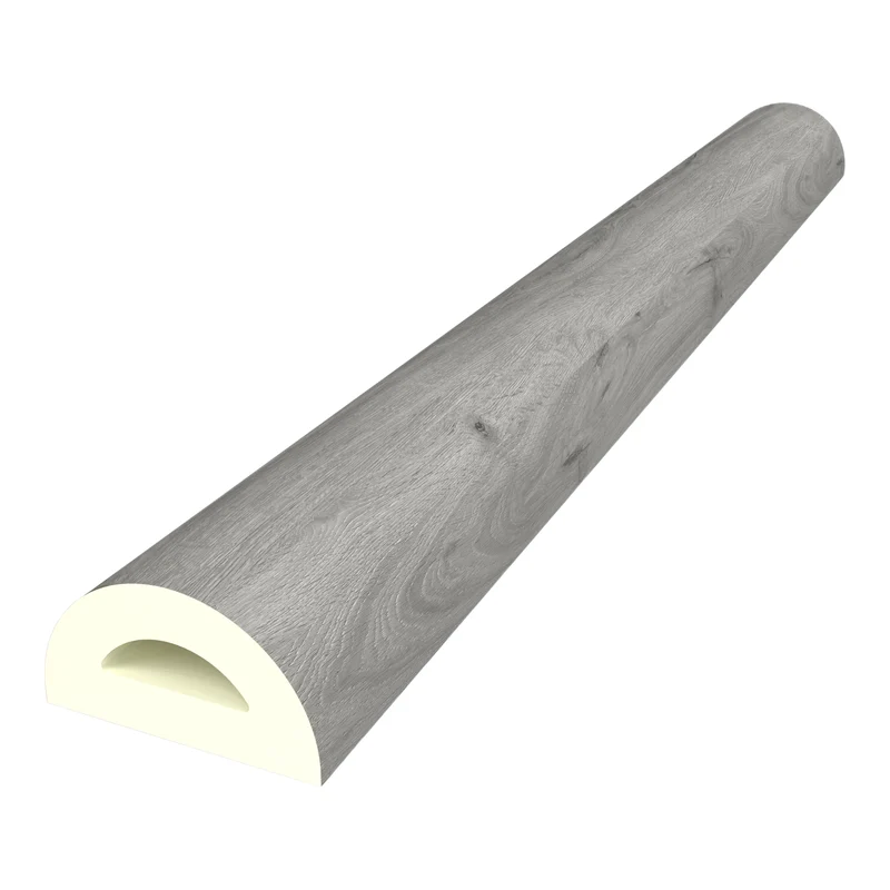 Lot de 2 revêtements d'escalier 120 x 32 cm effet chêne gris 03_0009698