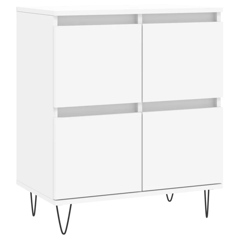 Buffet bahut commode armoire meuble de rangement organisateur cuisine salle de séjour salons 3 pcs bois d'ingénierie blanc 02_0037000