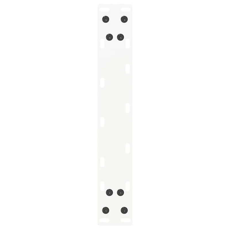 Lot de 2 pieds de table basse en U avec niveleurs réglables 28 x 42 cm design moderne en acier blanc 02_0057389