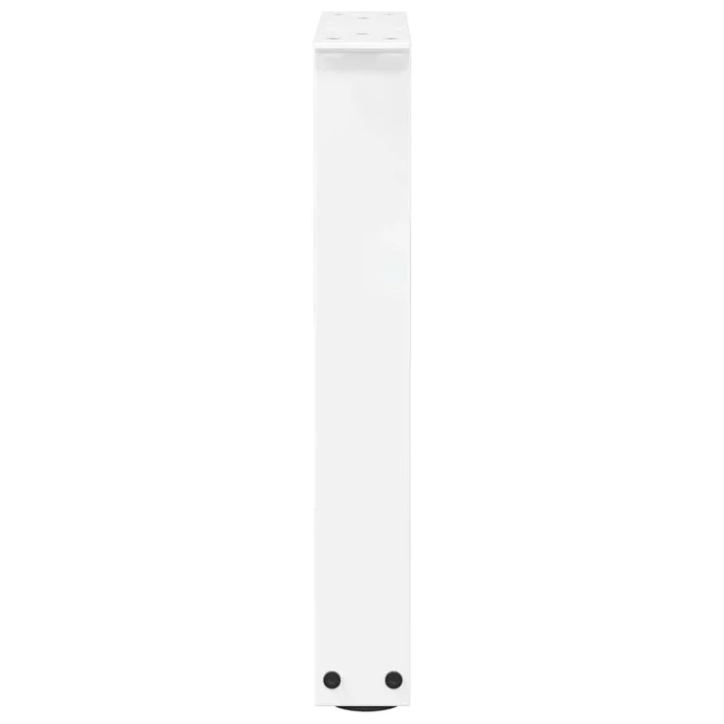 Lot de 2 pieds de table basse en forme de V réglables 28 x 43 cm en acier blanc 02_0056909