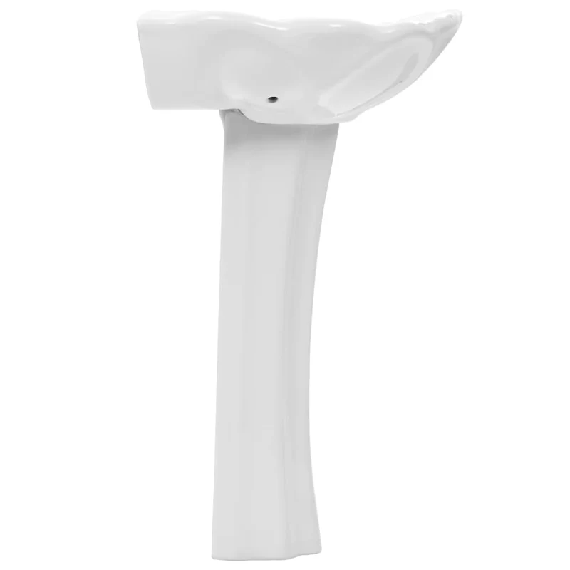 Lavabo autoportant avec socle 58 x 51 cm céramique blanc 02_0002570