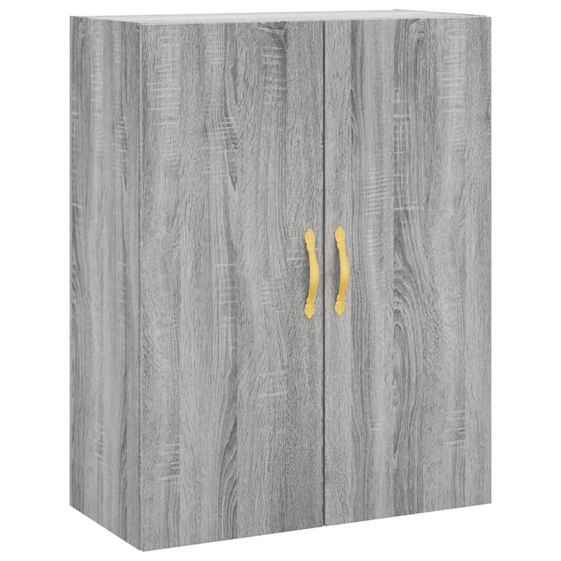 Buffet bahut commode armoire meuble de rangement organisateur cuisine salle de séjour salon haut sonoma 69,5 x 34 x 180 cm bois d'ingénierie gris 02_0035472