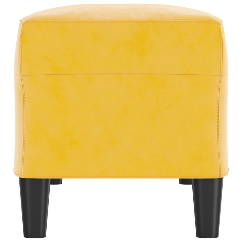 Banc banquette jaune 100 x 35 x 41 cm velours 02_0010695