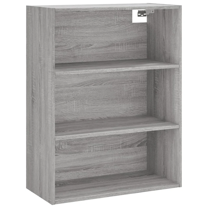 Buffet bahut commode armoire meuble de rangement organisateur cuisine salle de séjour salon haut sonoma 69,5 x 34 x 180 cm bois d'ingénierie gris 02_0035601