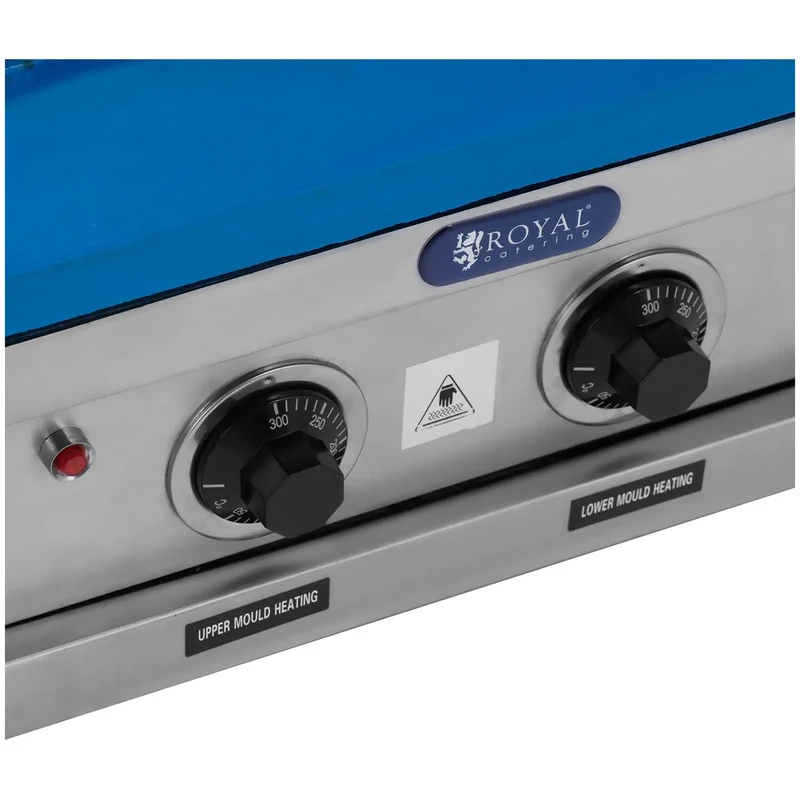 Appareil à cornet de glace 2400 watts 120 pcs/h 47 x 112 mm acier inoxydable aluminium fonte de fer acier bleu 14_0008193