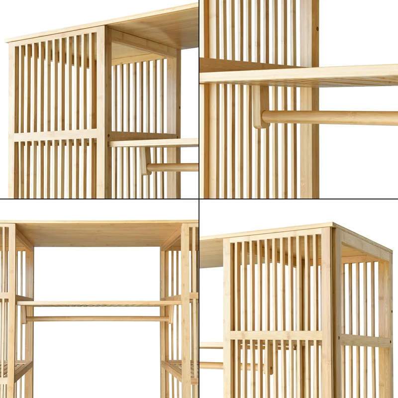 Garde-robe à 2 portes coulissantes 185 x 140 x 45 cm 03_0008153