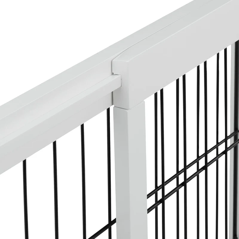 Lot de 1 barrière de sécurité extensible réglable pour enfants et chiens 65 x 75 cm finition mate en plastique blanc 13_0011111
