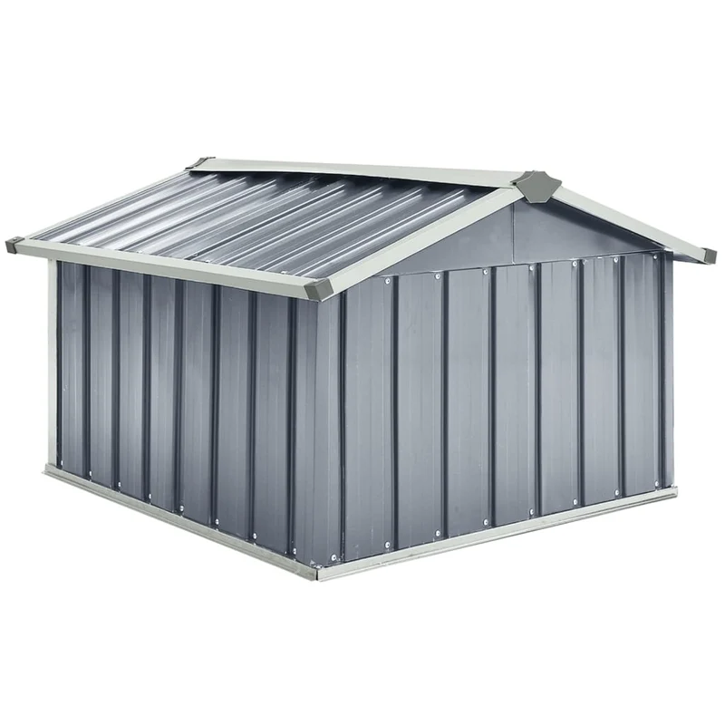 Abri pour robot de jardin 92 x 97 x 63 cm acier galvanisé gris 02_0022392
