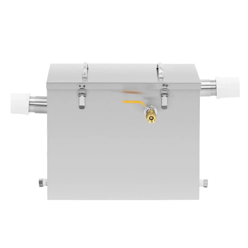 Séparateur de graisse 40 l acier inoxydable 304 argenté 14_0009970