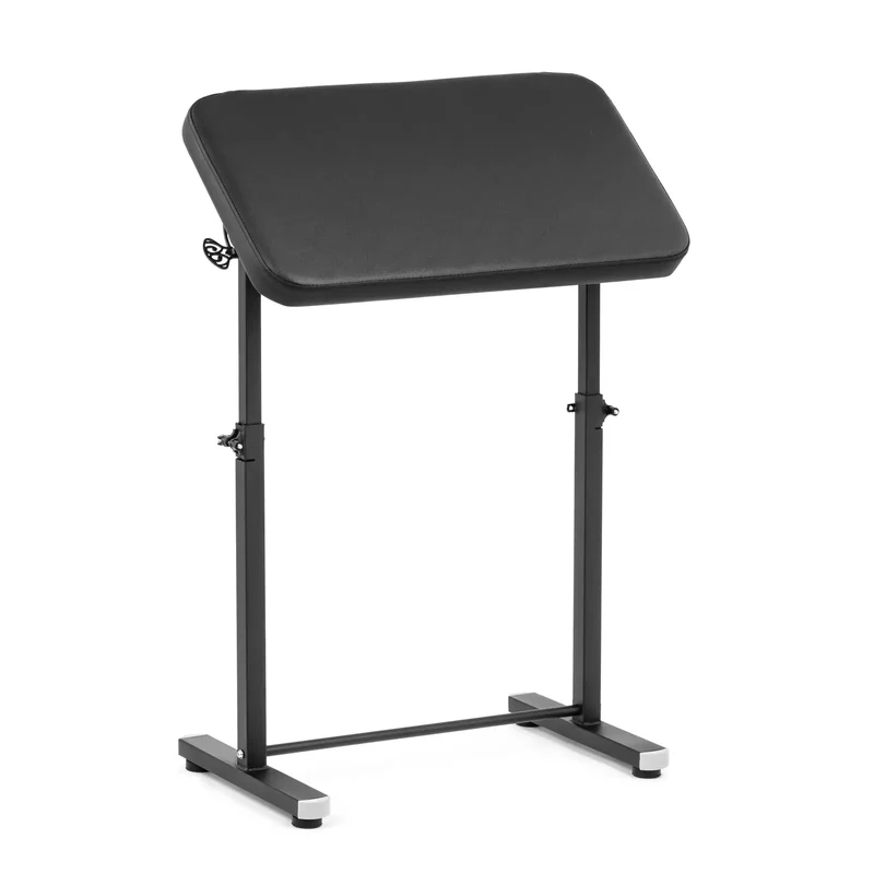 Repose bras tattoo réglable en hauteur inclinable 71 x 40 x 67 109 cm pvc contreplaqué fer mousse synthétique noir 14_0009845