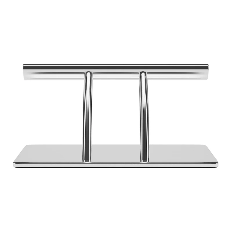 Repose-pieds de coiffure inox 35 cm tube ovale design intemporel et confort 14_0007826