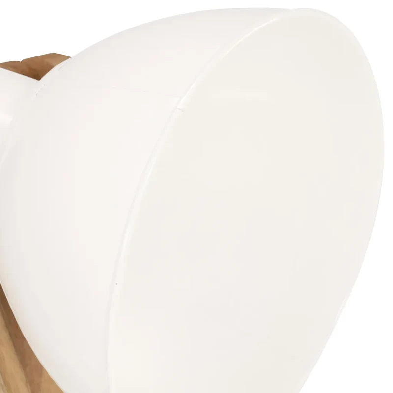 Lot de 3 lampadaires vintage design intérieur 28 x 65 x 150 cm en bois de manguier blanc 02_0046706