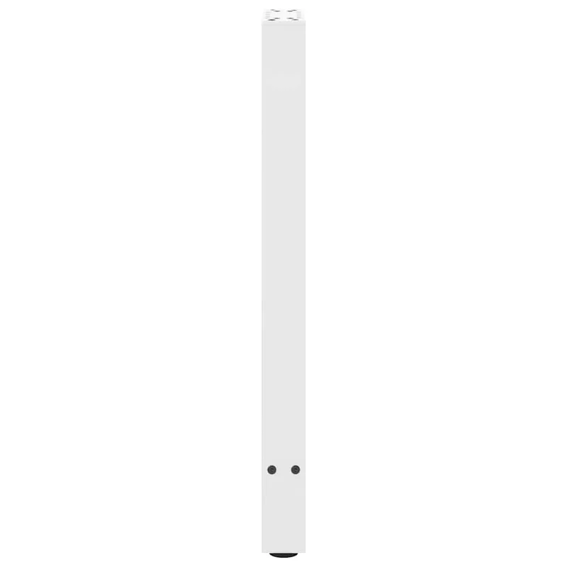 Lot de 2 pieds de table console robustes avec nivelleurs 38 x 72 cm en acier blanc 02_0057537