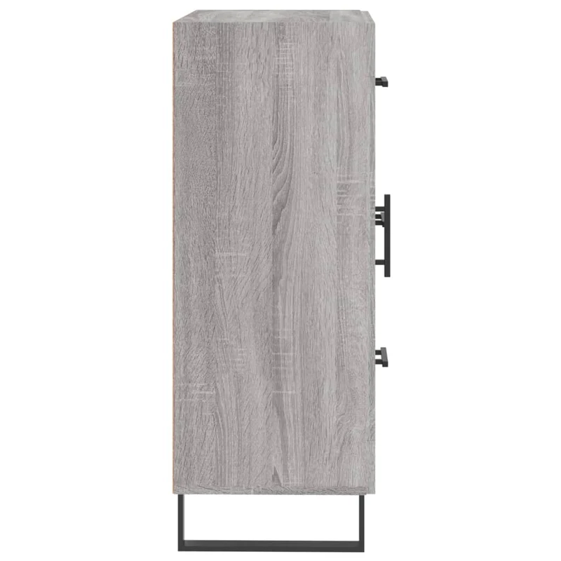 Buffet bahut commode armoire meuble de rangement organisateur cuisine salle de séjour salon sonoma 69,5 x 34 x 90 cm bois d'ingénierie gris 02_0036470