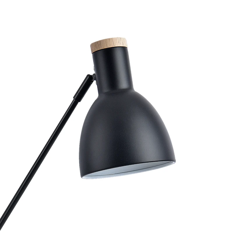 Lampe de table wattsatford E27 métal bois 67 x 38 x 18 cm noir naturel 03_0009550
